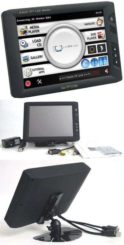 MM500 VGA 8.4" TFT - Touchscreen USB - PAL/NTSC - IR Remote <br><b>+ GPS Mouse USB</b> (SPECIAL)