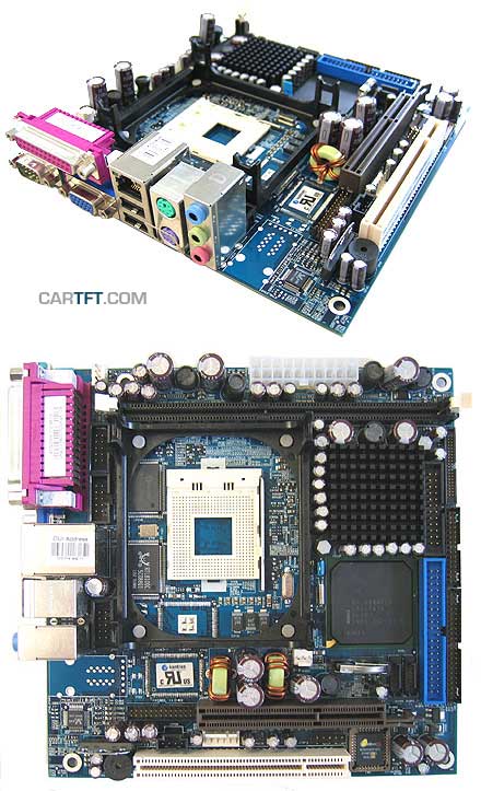 KONTRON 886LCD-M/mITX [without CF-slot] *Remnant with Intel Celeron M370 CPU*