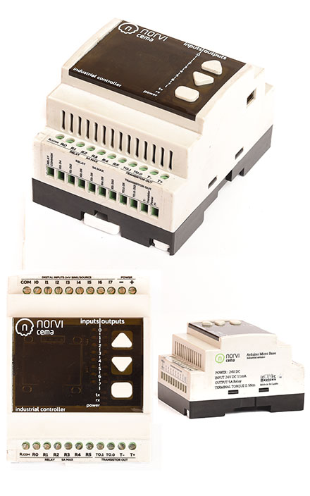 NORVI-CEMA-<b>M2</b> (Arduino Micro ATMEGA 32-U4, <b>8x Digital I/O, 8x Open colector Transistor</b>)